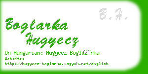 boglarka hugyecz business card